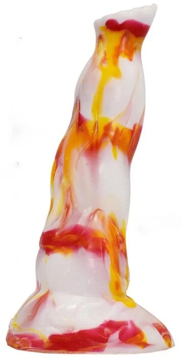 DildoLupkal19x5.5cmWhite-Orange