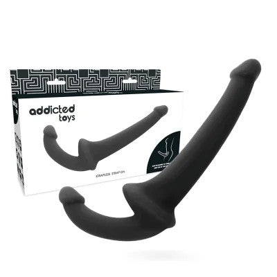 DildoMitRnaSOhneUnterbrechungSchwarz|AddictedToys
