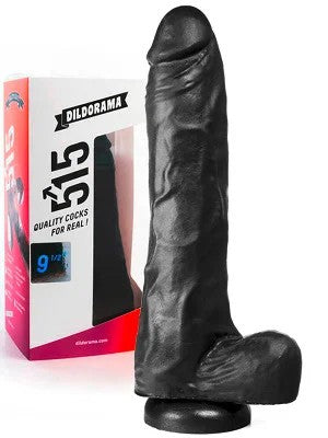 Dildorama515line9.5inchSuction–Black