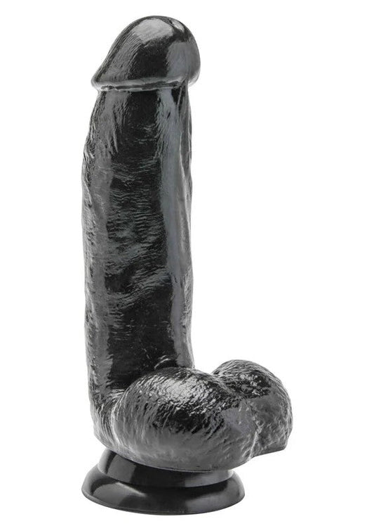 DildowithBallsBlack15cm