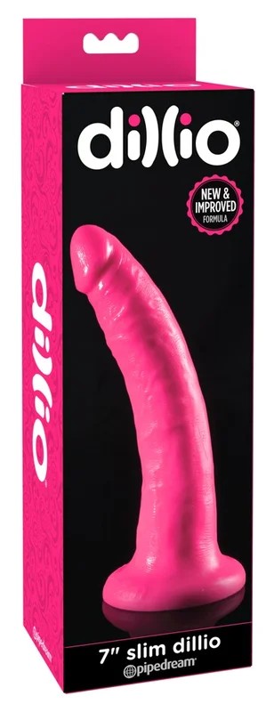 Dillio7″slimDildopink