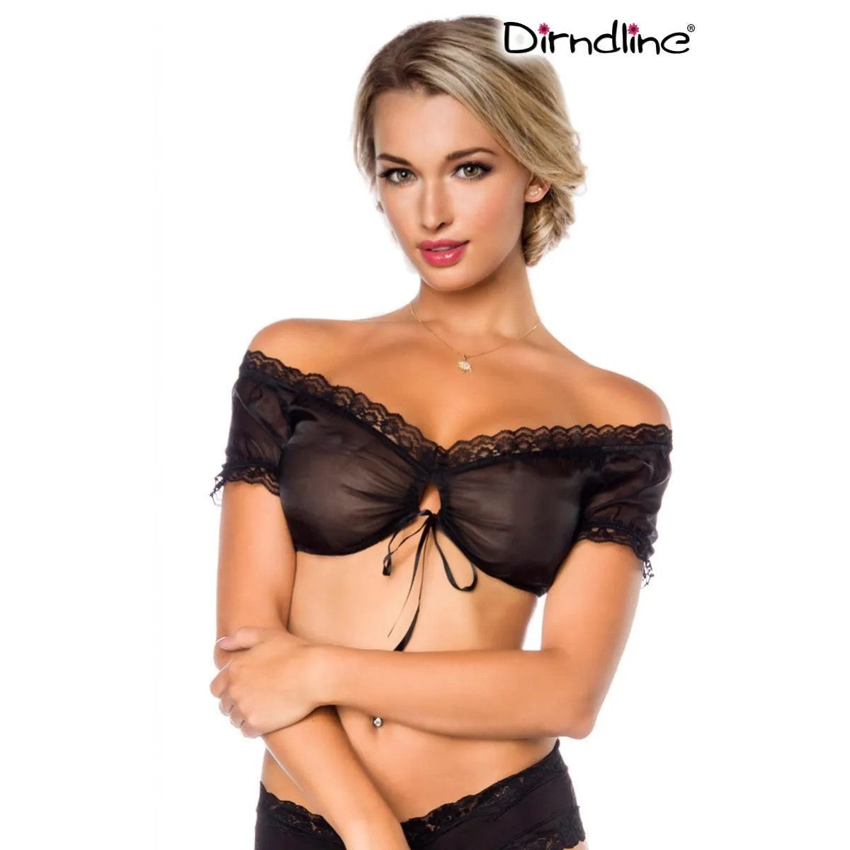 ♥DIRNDL-BLUSESCHWARZVONDIRNDLINE♥