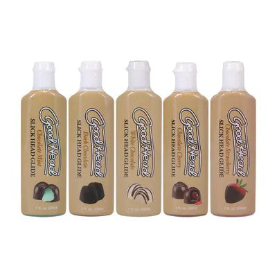 DocJohnsonSlickHeadGlide–Chocolates5erPack