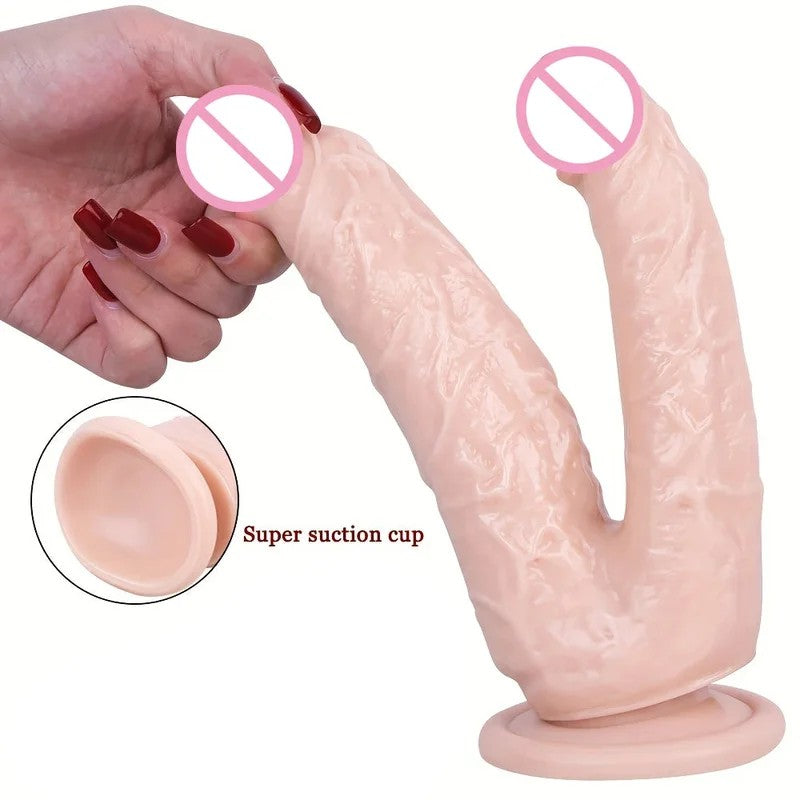 DoppelseitigerAnaldildoButtPlug–RealistischeDildosmitSaugnapffürweiblichePaare,Sexspielzeug