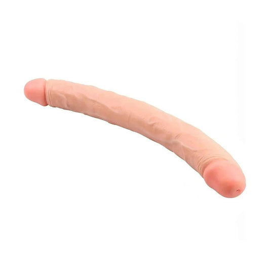 DoppelterDong,realistisch,32cm,Fleischrosa