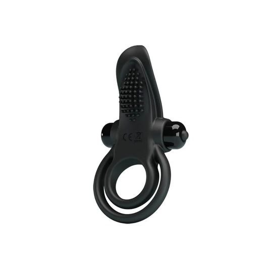 DOPPELTERVIBRATIONSRING+KLITORISSTIMULATOR10VIBRATIONENSCHWARZVONPRETTYLOVE