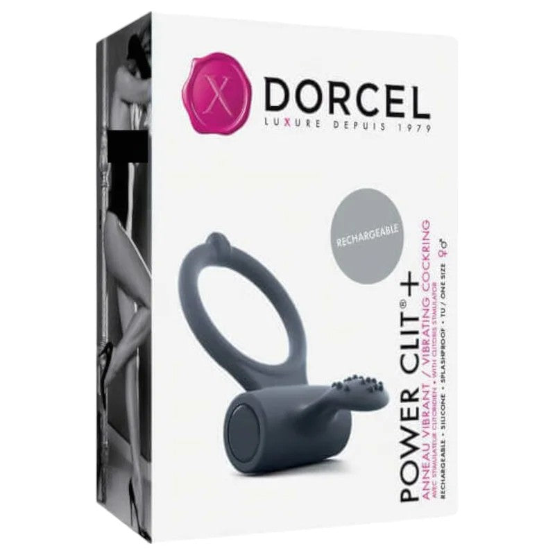 DorcelPowerClitPlus–WiederaufladbarerVibrations-Penisring(schwarz)