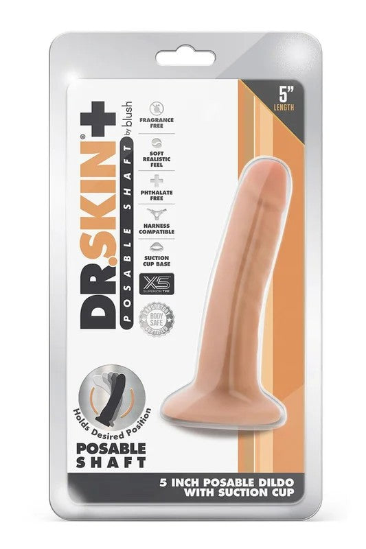 Dr.SkinPlus5InchPosableDildoVanilla–13,9cm