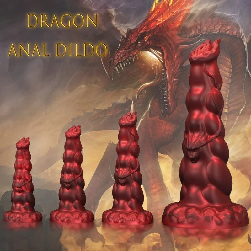 DrachendildoButtPlug–MonsterdildoSilikonTentakelAnalSexspielzeugfürMännerFrauen