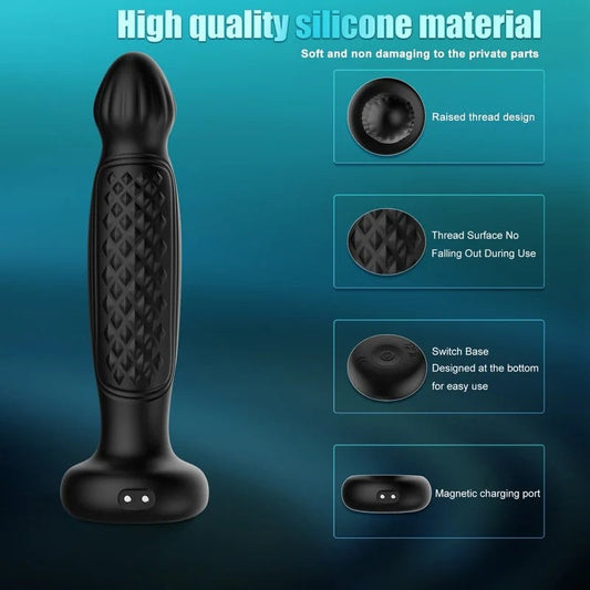 Dual-PleasureVibratingThrustingMassager-ProstateandG-SpotStimulatorSexToys