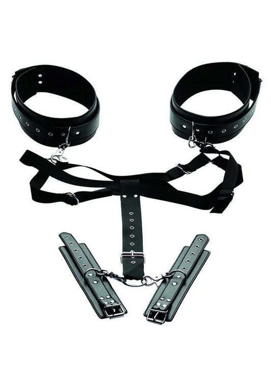 EasyAccessThighHarnesswithWristCuffs