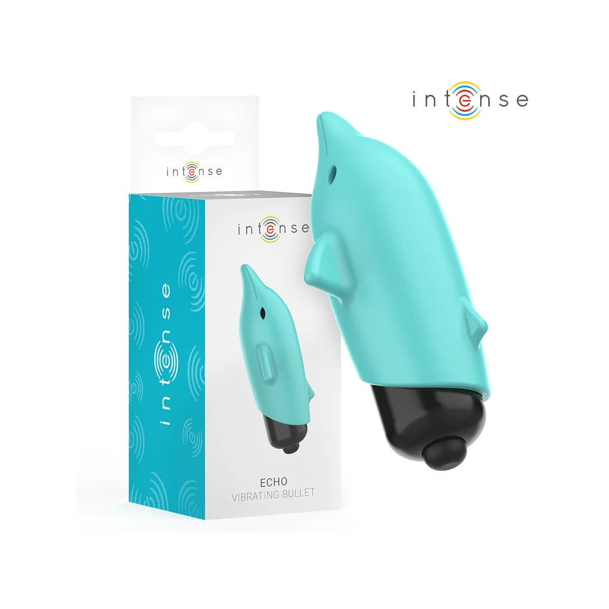 ECHOVIBRIERENDESBULLETDELPHINBLAU8X4,7CMVONINTENSEFUN