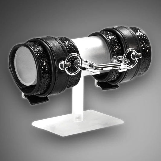 EchtlederhandcuffsBlackDiamond&Leder7,0cm