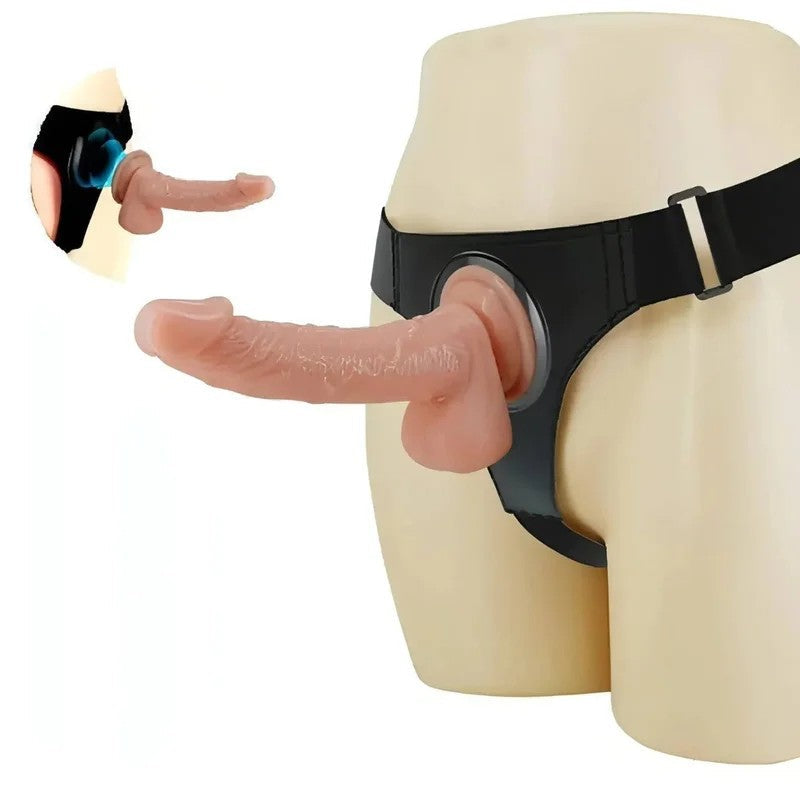 Einsteiger-Strapon-Set–UniversalgeschirrundrealistischerDildo
