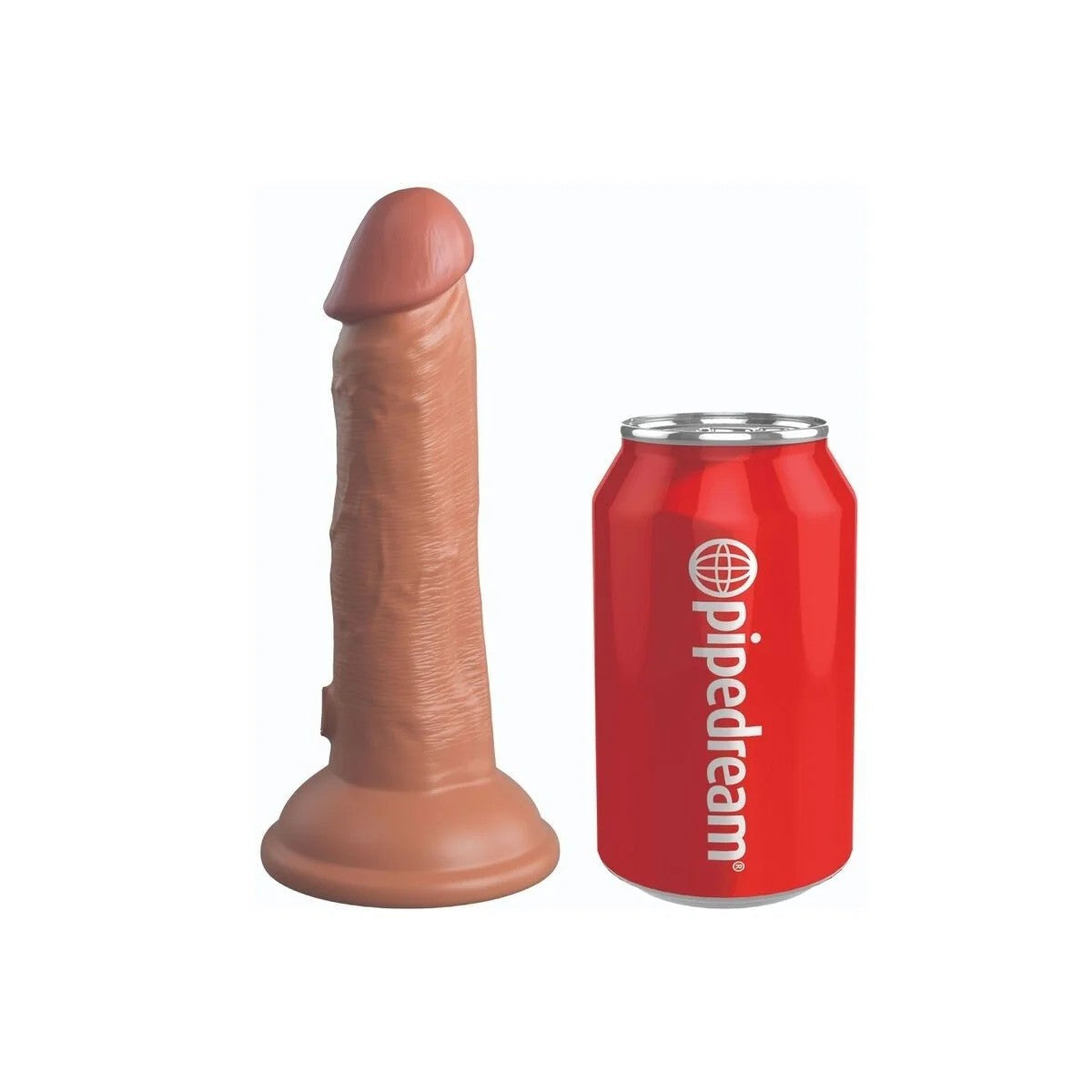 ELITEREALISTISCHERDILDOMITVIBRATIONUNDSILIKON15.2CMKARAMELLVONKINGCOCK