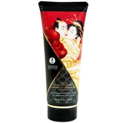 ErdbeerCavaMassagecreme200ml|Shunga