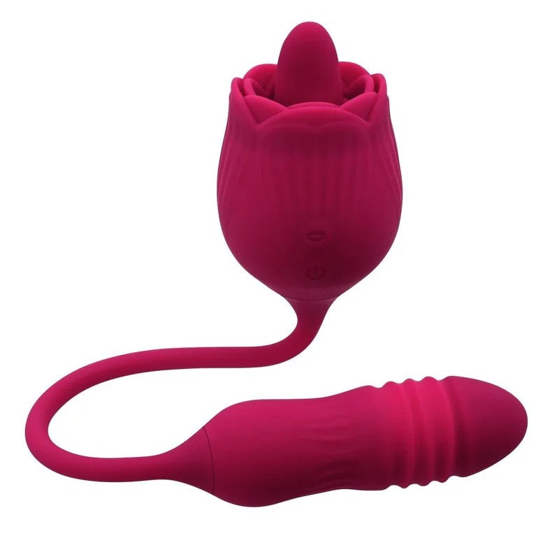 Evolved–WildRoseTongVibrator–Red
