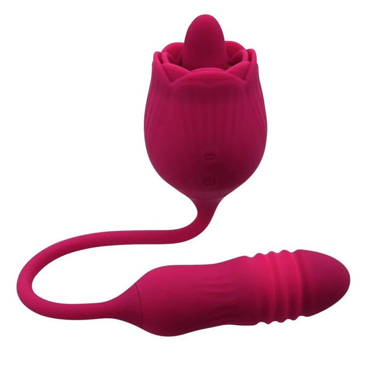 Evolved–WildRoseTongVibrator–Red