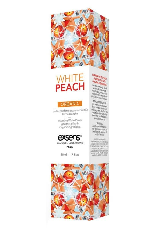 ExensWarmingMassageOilWhitePeachOrganic50ml