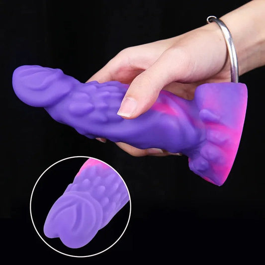 ExotischerDrachenmonster-Dildo–Silikon-Saugnapf-ButtplugG-Punkt-Prostata-Spielzeug