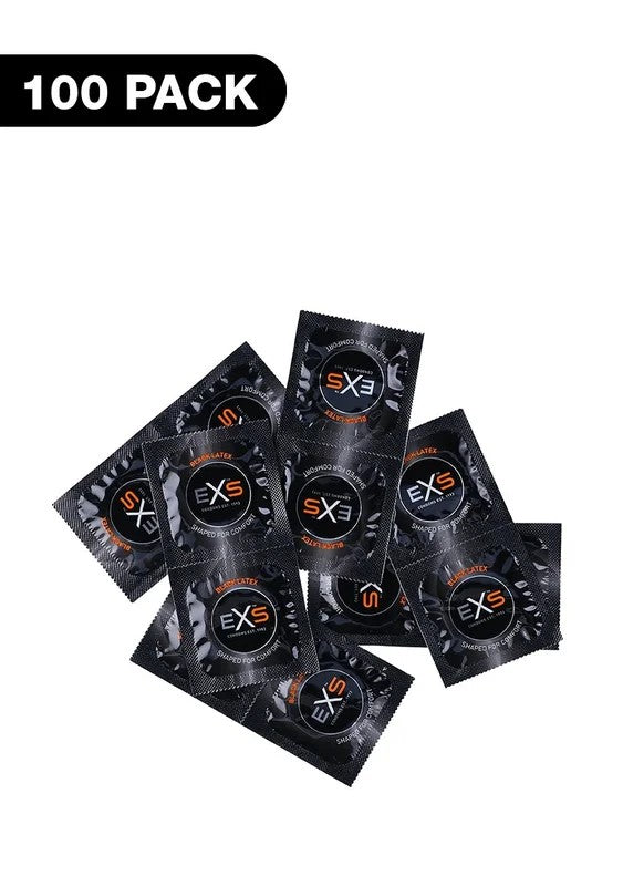 EXSBlackLatexCondoms–Condoms–100Pieces