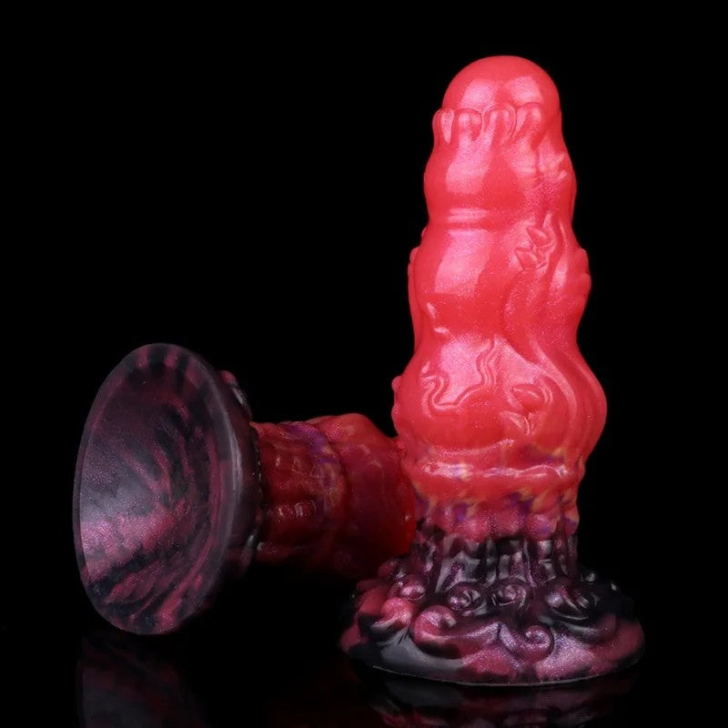 FantasyDragonSilikonDildoButtplug–BlutrotesVaginal-MasturbationswerkzeugausSilikonfürFrauen