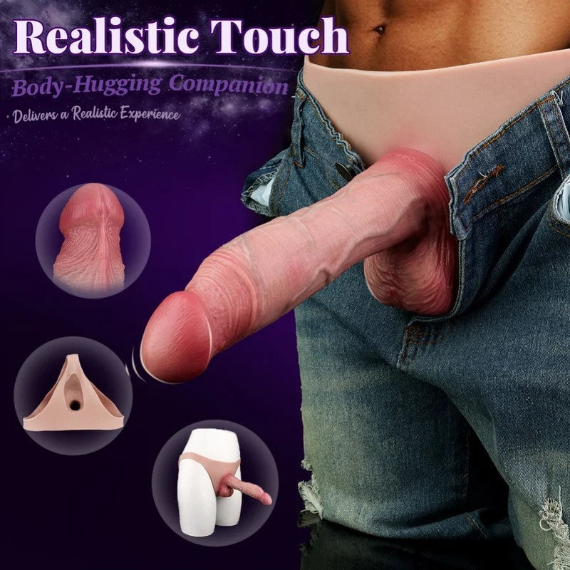FantasyWear8,11ZolllangePenishülle–RealistischerPenis-ExtenderausSilikonfüreinengrößerenUmfang