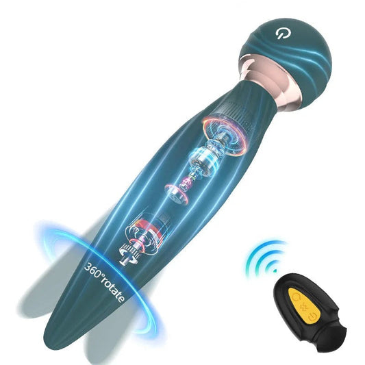 Fernbedienung,vibrierenderDildo,Buttplug–360°drehbar,G-Punkt,Rosengriff,Prostata-Massagegerät