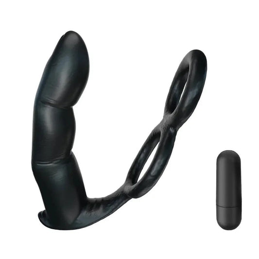 FerngesteuertesFinger-Prostata-Massagegerät–vibrierenderPenisring,männlichesSexspielzeug