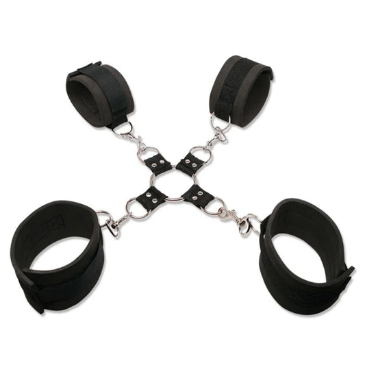 Fessel-Kreuz„ExtremeHogtie-Kit“,gepolstert