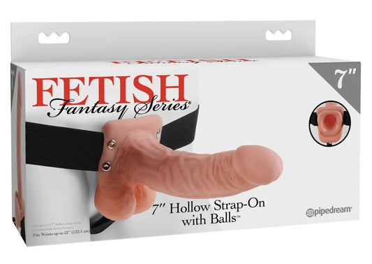 FetishFantasy7″HollowStrap-onwithBallshell