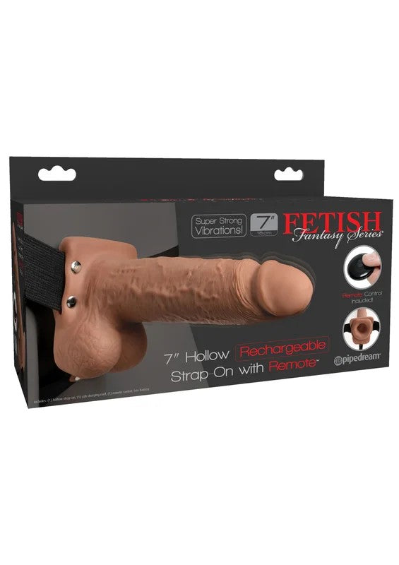 FetishFantasy7inchHollowStrapOnRemotehautfarben
