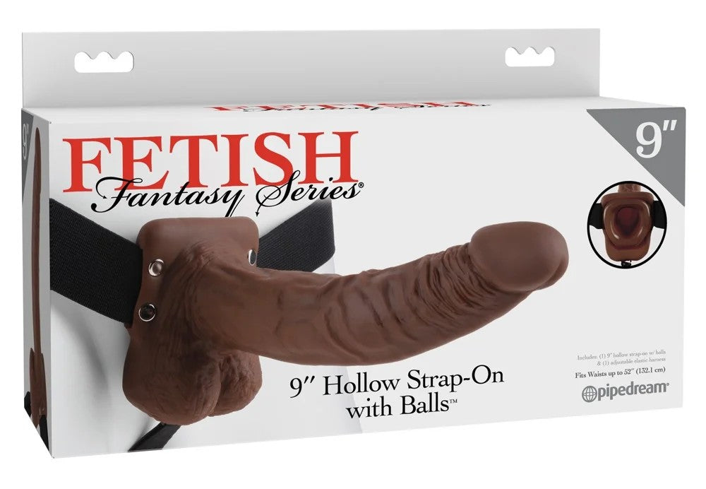 FetishFantasy9“HollowStrap-onwithBallsbrown