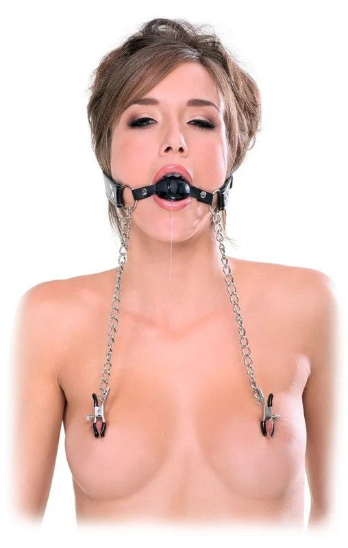 FetishFantasyExtreme–DeluxeBallGagandNippleClamps