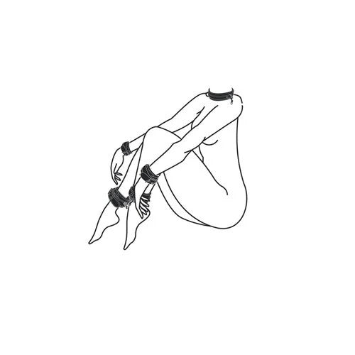 Fetishsetwithcollar,anklandwristcuffs