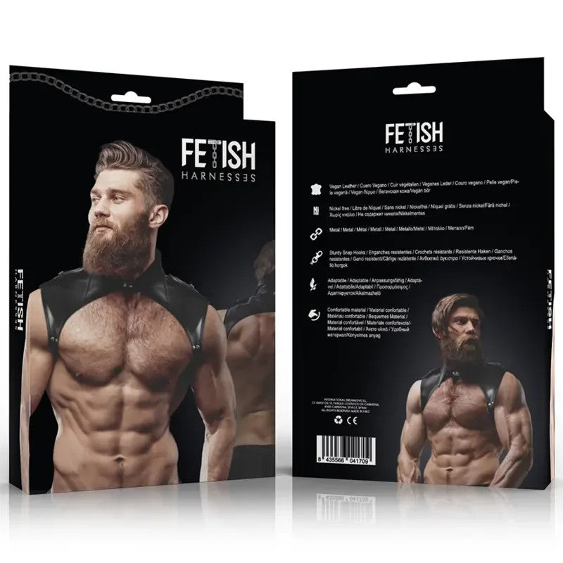 FETISHSUBMISSIVEATTITUDE–HERRENBRIGADEVERSTELLBARERHALSHARNESSAUSÖKOLEDER