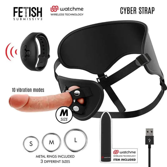 FETISHSUBMISSIVECYBERSTRAP–HARNESSMITDILDO-UNDBULLET-FERNBEDIENUNGS-WATCHME-M-TECHNOLOGIE