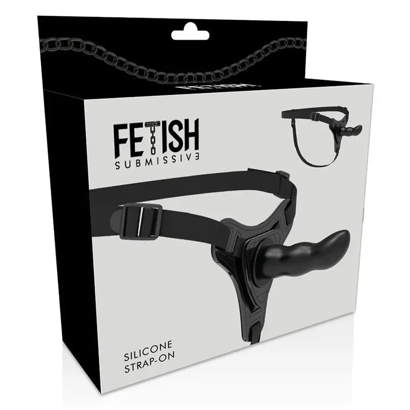 FETISHSUBMISSIVEHARNESS–SCHWARZERSILIKON-G-SPOT16CM