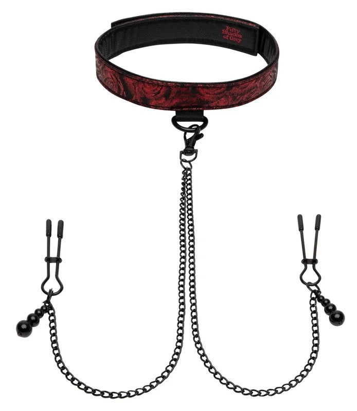 FiftyShadesofGreySweetAnticipationCollarNippleClamps