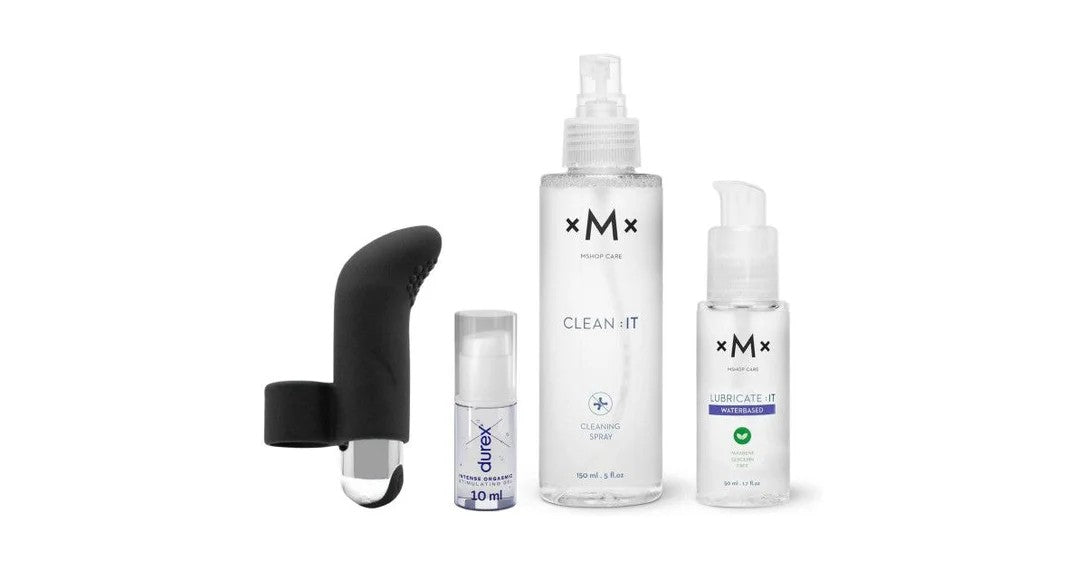 Fingervibratorwithlubecleanandorgasmicgel