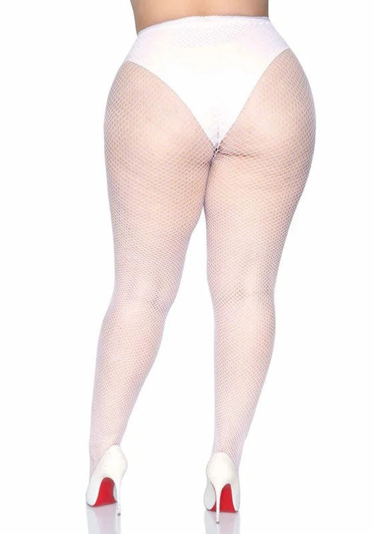 FishnetPantyhosePlussizeWhite