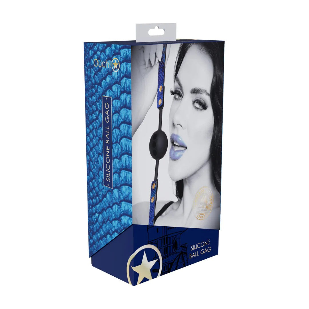 FlorenceCollection–SiliconeBallGag–Blue