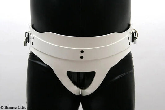 ForcedbeltdeluxewhiteoptionlockableLlockableFrontclosednotmodifiedwith4lockschromed
