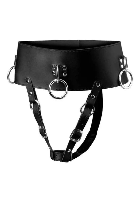 ForcedOrgasmWandHolderBeltBlack