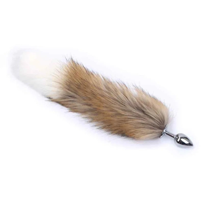 FoxTailPlugBrown&WhiteShort