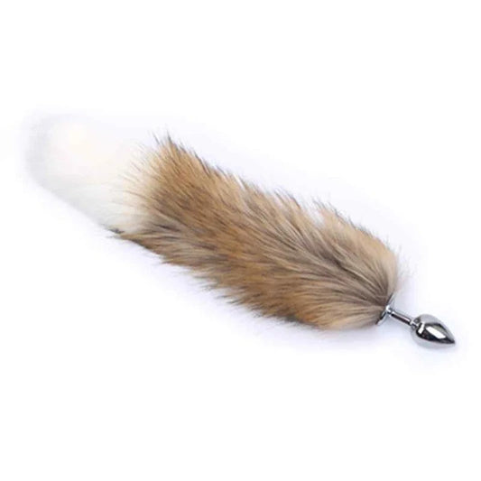 FoxTailPlugBrown&WhiteShort