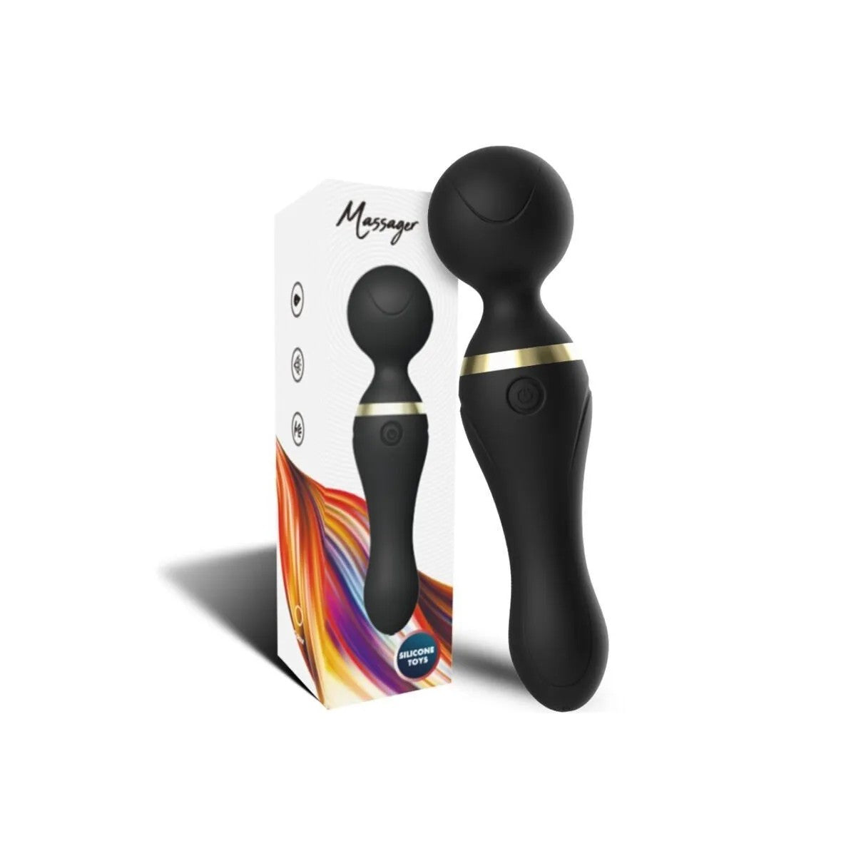 FREEZAMASSAGER&VIBRATORSUPERFLEXIBLERKOPFSCHWARZVONARMONYMASSAGERS