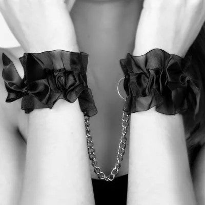 FrouFrouOrganzaHandcuffs|Bijoux