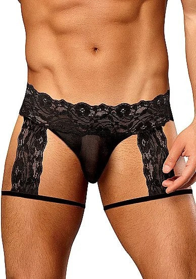 G-StringGarterShortsBlackS–XL