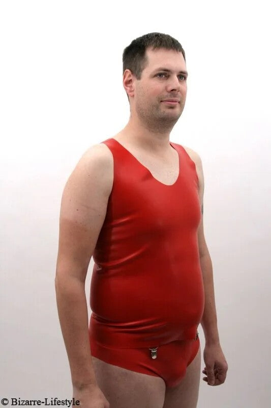 Gentsundershirtwithsuspenders